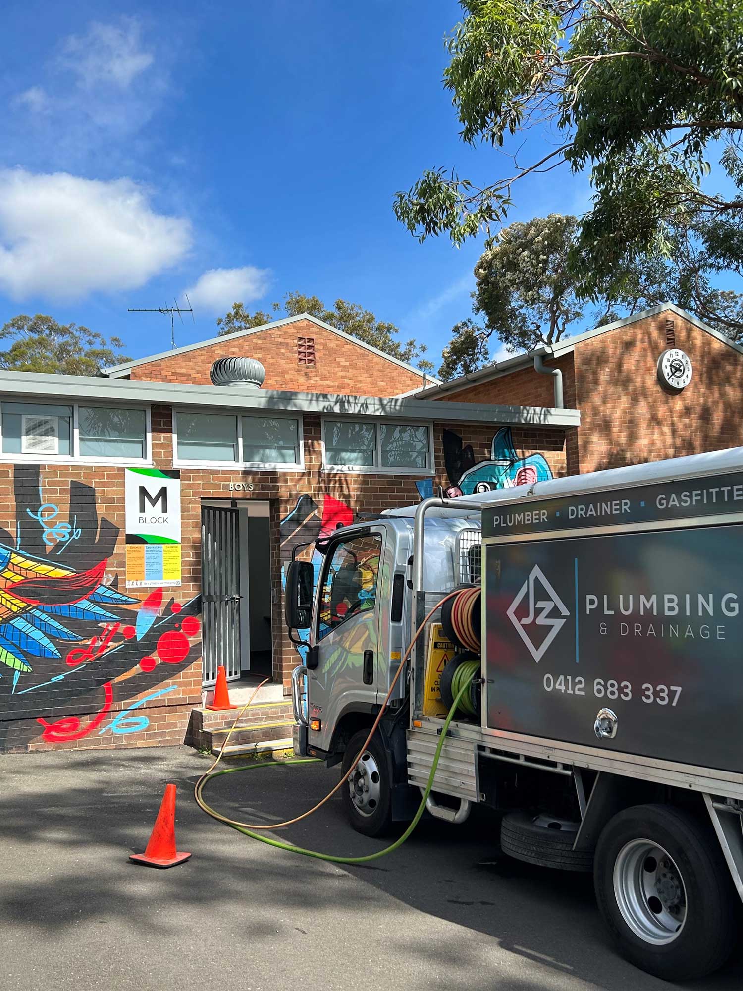Plumbing in a School